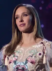 Photograph of Kateryna in 2017 as a jury of "The Voice Kids"