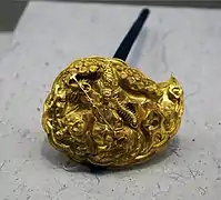 Gold ornament with scorpion and centipede, Qingyang, China