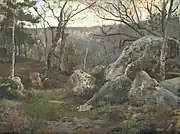 Winter in Fontainebleau Forest