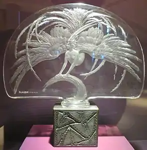 The Firebird, by René Lalique, 1922, Dayton Art Institute, Dayton, Ohio, US