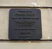 Plaque, Barcelona, Spain, commemorating Chopin's 1838 and 1839 visits
