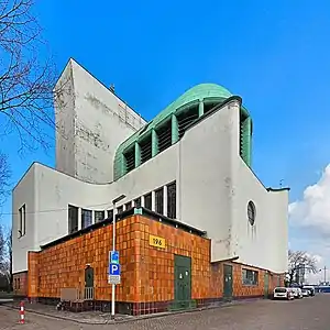 The ventilation tower of the Maastunnel in Rotterdam, The Netherlands (1937)