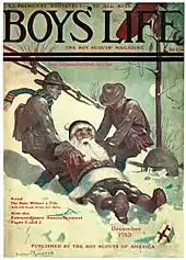Image 2Santa and Scouts in Snow (1913), one of many Boys' Life covers (from Scouting in popular culture)