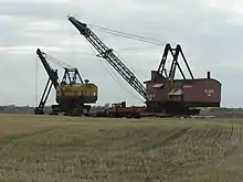 Bucyrus Erie 1917 dragline and 1929 stripping shovel