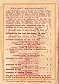 Back cover showing entrance & railway charges.