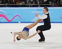 Natalie D’Alessandro and Bruce Waddell at Ice dance