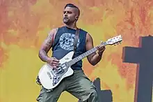 Baksh performing at Rock im Park in 2023