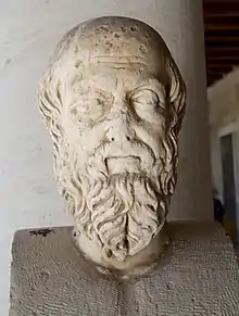 Image 63Bust of Herodotus in Stoa of Attalus, one of the earliest nameable historians whose work survives. (from History of Greece)