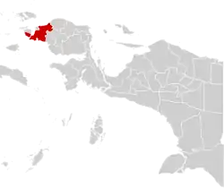 Location in Indonesian Papua