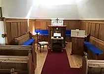 Inside the Point-in-View chapel