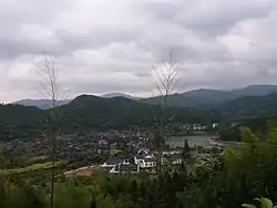 A panoramic view of Gaoyi Ancient Village in May 2018.