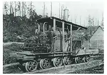Early Dispatch loco of 1904, used from 1907 in Ngahere
