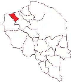 Location of Anar County in Kerman province