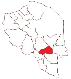 Location of Anbarabad County in Kerman province