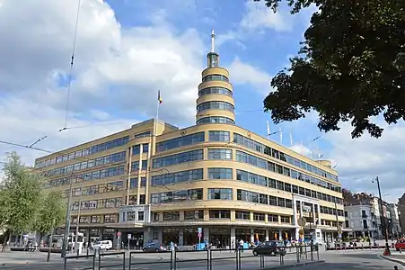 Former Belgian National Institute of Radio Broadcasting in Ixelles (Brussels), Belgium (1938)