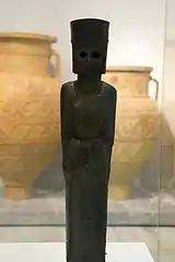 Bronze statue of Leto.