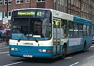 Arriva North East Wright Renown bodied Volvo B10BLE in Newcastle.