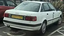 Audi 80 B3 2.0E in white taken in Leicestershire