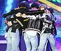 BTS after winning Song of the Year