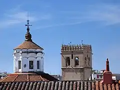 Top of the dome of the Church of the Conception, next to the tower of the Cathedral