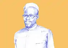 2022 portrait of Pio Zirimu by Enam Bosokah