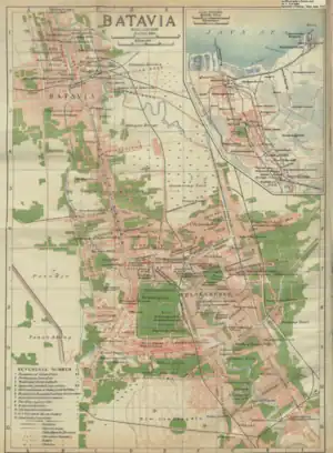 Map of Batavia, c. 1920