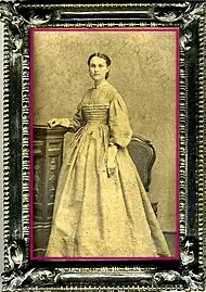 Undated sepia carte de visite of Margaret Isabelle Cliff Brownlow