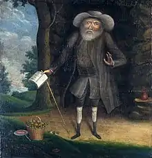 Benjamin Lay painted by William Williams in 1750
