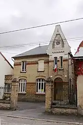 The town hall in Bergnicourt