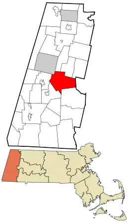 Location in Berkshire County and the state of Massachusetts.