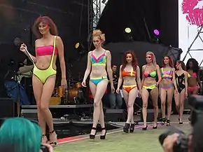Image 10Bikini fashion show at World Bodypainting Festival 2014 in Austria (from Women's beachwear fashion)