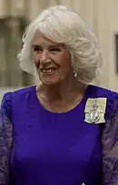 The Duchess of Cornwall (later Queen Camilla) wearing her order
