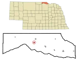 Location of Butte within County and State