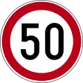 Speed limit (50 km/h)