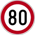 Speed limit (80 km/h)