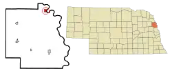 Location of Decatur, Nebraska