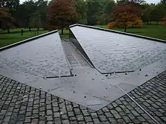 Canada Memorial in Green Park, London, near Buckingham Palace pays tribute to the Canadians who participated in the two World Wars.