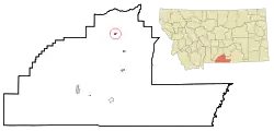 Location of Joliet, Montana