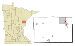 Location of the city of Scanlonwithin Carlton County, Minnesota