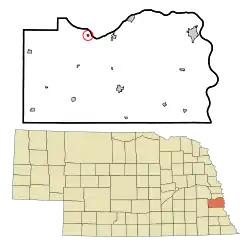 Location of South Bend, Nebraska