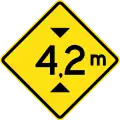 PF-5Height restriction ahead (4.2 metres (14 ft))