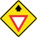 PO-12Give way sign ahead