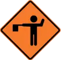 PT-3Traffic flagger ahead