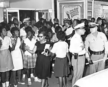 Image 16African American women participate in Civil Rights protest in Tallahassee, Florida, 1963 (from African-American women in the civil rights movement)