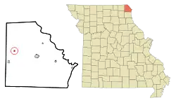 Location of Luray, Missouri