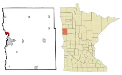 Location of Oakport, Minnesota