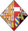 Arms as princess of Spain (1496-1501)