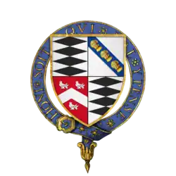 Arms of Sir John Savage as a Knight of the Garter