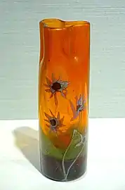 Cylindrical vase with flowers (Darmstadt Colony Museum)