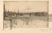 Berwick, etching, 1890